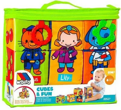 Zdjęcie produktu dla Miękkie klocki edukacyjne Moltó (6 szt.)