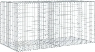 Obrázok produktu pre vidaXL Gabión s vekom 200x100x100 cm Pozinkované železo
