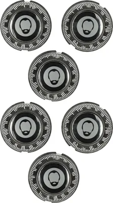 Produktbild von vhbw 6x Scherköpfe Ersatz für Philips HQ8/53, HQ8/5 für Elektrorasierer, Silber
