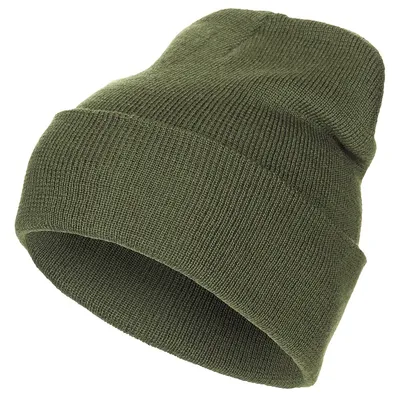 Produktbild von MFH Rollmütze, 100 % Wolle, fein gestrickt, oliv
