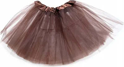 Produktbild von Tüllrock Kinder Braun Tutu 30cm Ballett Rock Kostüm Mädchen Reh Kostüm Fasching
