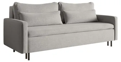 Produktbild von Selsey Umpro – 3-Sitzer Sofa mit Schlaffunktion und Bettkasten, Chenille, Grau