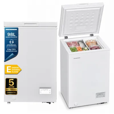 Produktbild von Heinner HCF-HM100CE++, 98 l, 6 kg/24h, 40 dB, E, Weiß