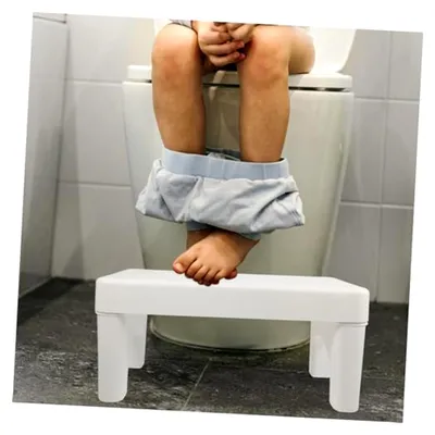 Produktbild von Weißer Toilettenhocker Tritthocker Für Erwachsene Töpfchen-trainingssitz Stabiler Kothocker