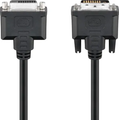 Obrázok produktu pre Goobay 50855, 2 m, DVI-D, DVI-D, Samec, Samica, Čierna