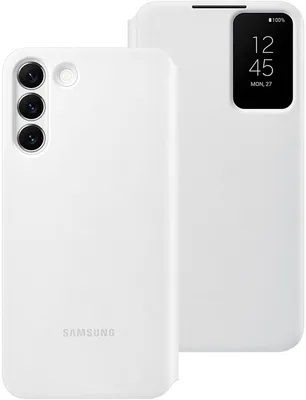 Produktbild von Samsung EF-ZS906CWEGEE Smart Clear View Cover für Galaxy S22 Plus SM-S906B, weiß, als  verkauft
