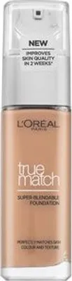 Produktbild von L´Oréal Paris True Match Super-Blendable Foundation - 5N Sable Sand Flüssiges Make Up für Einigung des farbigen Hauttones 30 ml