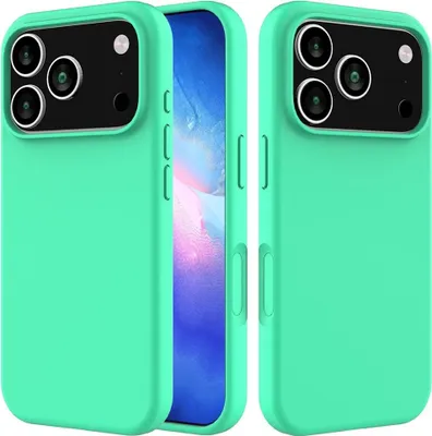 Produktbild von iPhone 18 Pro / 17 Pro Hülle - Coverup Liquid Colour Back Cover - Mint Green