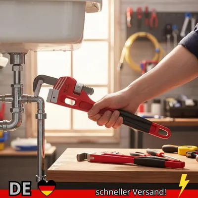 Produktbild von 12 Zoll 8 Robuster Gerader Rohrschlüssel Verstellbarer