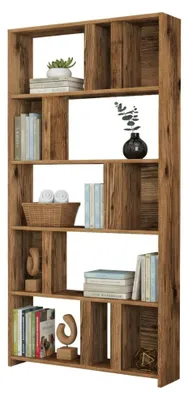 Immagine prodotto di Karl - Libreria, 90x20x180h cm Marrone Noce, 5 Ripiani