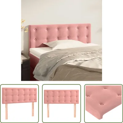 Produktbild von The Living Store Kopfteil Rosa 80x5x78/88 cm Samt