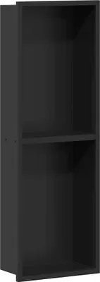 Immagine prodotto di vidaXL Box doccia nero 60 x 20 x 9,5 cm Acciaio inossidabile