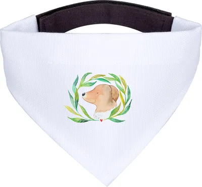 Produktbild von Mr. & Mrs. Panda Halstuch Für Hunde Hund Blumen - Weiß - Geschenk, Tuch, Sprüche, Hundeliebe, Hundehalstuch, Ranke, Selbsttherapie, Bandana