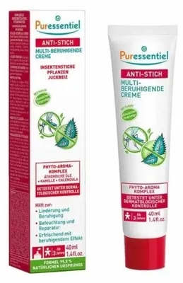 Obrázok produktu pre Puressentiel 7527845, 40 ml, Rúra, Akékoľvek pohlavie, Univerzálne, Proti podráždeniu, Upokojujúce, Osviežujúce, Upokojujúci, AQUA (WATER), CAPRYLIC/CAPRIC TRIGLYCERIDE, OCTYLDODECANOL, POLYGLYCERYL-3 DICITRATE/STEARATE,...