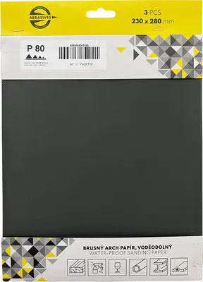 Produktbild von schleifpapier unter Wasser Korn 800, 230x280mm (3Stk)