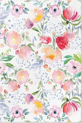 Imagen del producto de Alfombra de vinilo con motivos florales – 60x90 cm – Alfombra para interiores – Ideal para pasillos – Fácil de limpiar – Diseño moderno