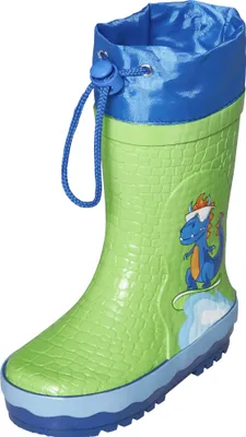 Produktbild von Playshoes - Regenstiefel mit Kordelzug für Kinder - Dinosaurier - Grün