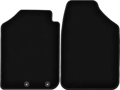 Image de Wielganizator Tapis avant de sol velours sur-mesure pour Dacia Spring (2021-, hatchback) noir, jeu 2 pièces, fixations