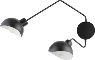 Zdjęcie produktu dla Kinkiet Roy czarno-biały 2xE27x15W metal wym:38x17x65cm IP20 Sigma Lighting