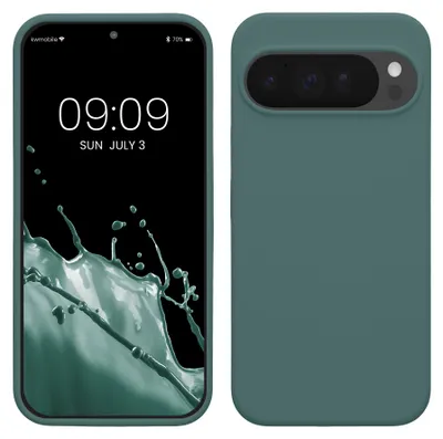 Produktbild von kwmobile Handyhülle für Google Pixel 10 Pro XL Hülle - Case Silikon - Kabelloses Laden - Schutzhülle Cover in Blaugrün