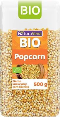 POPCORN (ZIARNO KUKURYDZY) BIO 500 g - NATURAVENA