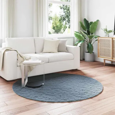 Produktbild von vidaXL Rutschfester Teppich aus Kunstkaninchenfell OLITE Anthrazit