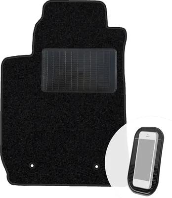 Produktbild von moto-MOLTICO Fahrer Fußmatte Auto Velours Fahrerseite Autoteppiche Schwarz Fahrermatte 1-teilig passend für Alfa Romeo 159 2005-2011