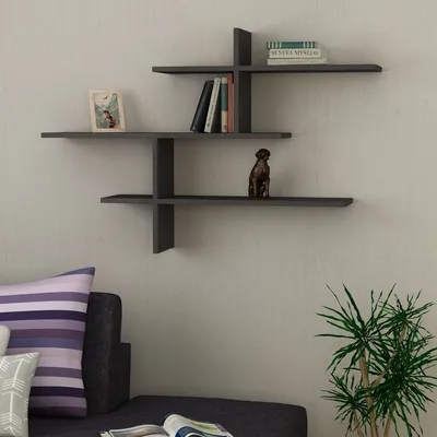 Produktbild von Skye Decor, Leo - Anthracite, Wandregale, Anthrazit, 123 x 80,5 x 22 cm