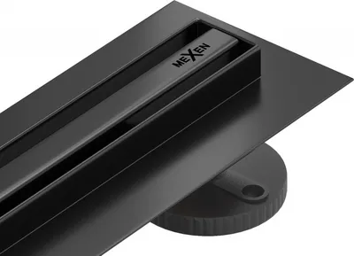 Produktbild von Mexen Flat 360° Slim linearer Duschablauf 160 cm, Schwarz - 1741160