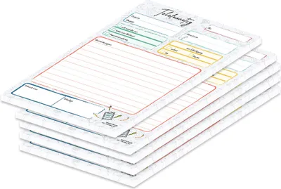 Produktbild von PRICARO Telefonnotizblock, A5, Doodles, 5 Stück