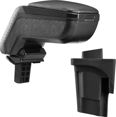 Immagine prodotto di Bracciolo centrale design bracciolo COMPLETO pelle nera per Seat Leon II 1P 2005-