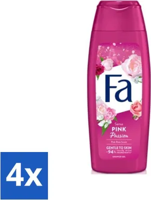 Obrázok produktu pre Fa - Pink Passion - sprchový gél - Pink Rose - 250 ml - hodnotné balenie - 4 kusy