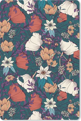 Produktbild von MuchoWow® Mauspad Mousepad Botanisch - Vintage - Blumen 40x60 cm - Mousepads - Maus Mat - Pad - Mausunterlage - Schreibtisch Accesoire