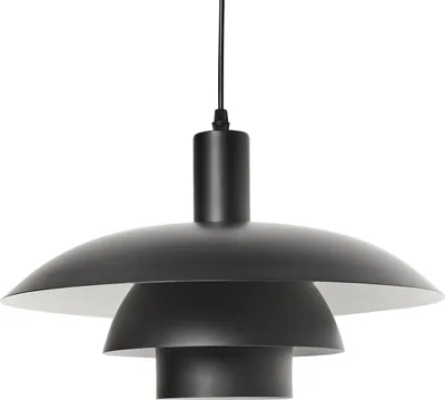 Obrázek produktu pro BELIANI Závěsná lampa černá kovová víceúrovňové provedení vintage styl poloviny století kuchyně jídelna