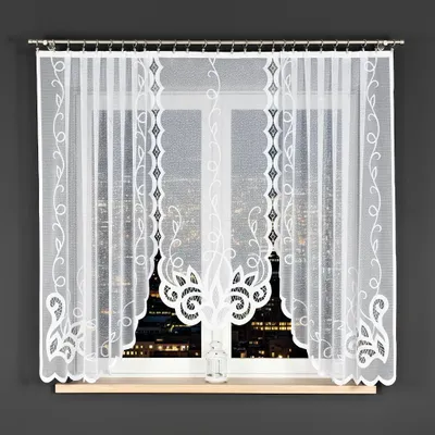 Immagine prodotto di MARKIZETA Tenda 300x160 Ewelina bianca con finitura jacquard 019312/FBL/001/300160/1