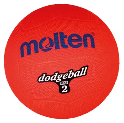 Produktbild von Molten Ball Dodgeball Rot, Rot, 310 g, Durchmesser: 200mm, DB2-R