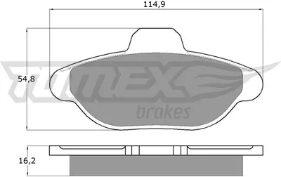 Produktbild von TOMEX brakes Bremsbeläge Satz Vorne Bremsklötze für FIAT CINQUECENTO (170) TX 10-33