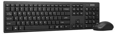 Imagen del producto de Lenovo 100, kit de teclado y ratón inalámbricos, 2.4 G (sensor óptico, 1600 DPI)