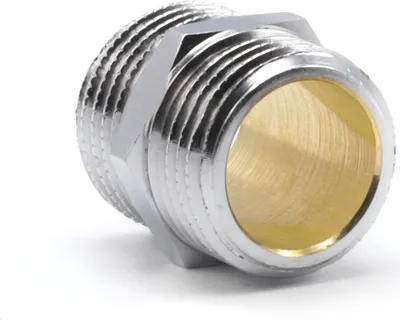 Produktbild von Doppelnippel, Chrom, 1/2 inch-Außengewinde auf 1/2 inch-Außengewinde