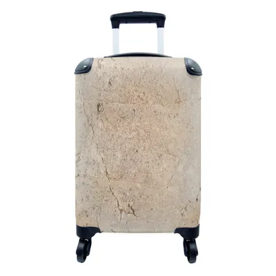 Produktbild von MuchoWow® Koffer Handgepäck Trolley Rollkoffer Kleine Reisekoffer mit 4 Rollen - Alt - Konkret - Muster - Cabin Size < 55x40x23 cm & 55x40x20 cm - Fotokoffer - Kabinenkoffer - Boardgepäck - Reise-Box - Reisekoffer - Reisegepäck - Koffer mit Bild - Trolley für Kinder