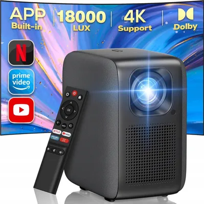 Obrázok produktu pre Projektor Izeeker Ipl610 Wifi Bluetooth 4K 18000 Lm, Netflix Youtube, Hdmi