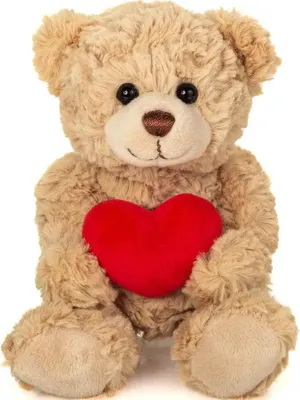 Image de Teddy avec cœur beige 20 cm