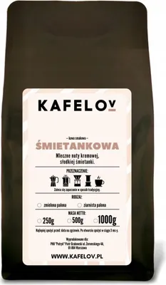 Produktbild von KAFELOV | Kaffeepulver - 1000g - Geschmack von cremiger Sahne - 100% Arabica