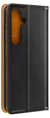 Image de Avizar, Housse pour Samsung Galaxy S24 Plus / S25 Plus Cuir véritable, Noir