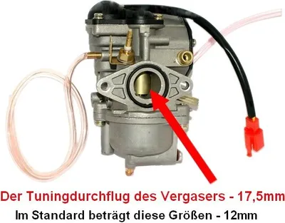 Produktbild von Sport VERGASER 17,5mm E-Choke für DERBI Vamos bisBj.2002 ATALA Hacker Byte 50