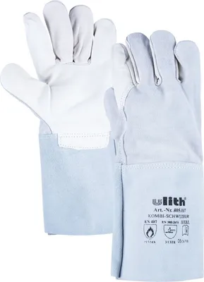Produktbild von Schweißerhandschuh feuerfest Leder Hitzeschutz Ofenhandschuhe Kamin Gr.11 Ulith