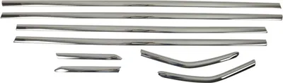 Produktbild von OMAC Zier- / Schutzleiste Türscheibe Fensterleiste 2608142B Fenster Ein-/Anbau für FORD FOCUS III Kasten/Schrägheck Edelstahl für Ford Focus
