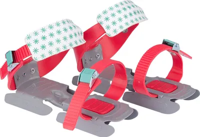 Produktbild von größenverstellbare Gleitschuhe / Kleinkinderschlittschuhe 24 - 34 rot / weiß mit Sternen
