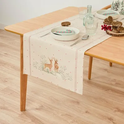 Obrázek produktu pro Běhoun na stůl s jelenem - 45 x 140 cm pro dekoraci interiéru