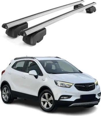 Produktbild von Dachträger Grundtäger für Opel Mokka X 2016-2025 75kg Aluminium Silber 2 tlg